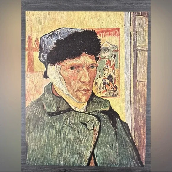 Artist Vincent Willem van Gogh Self-Portrait Original Vintage Art